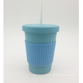 Eco-Friendly 400ml Bamboofiber Tumbler con paja